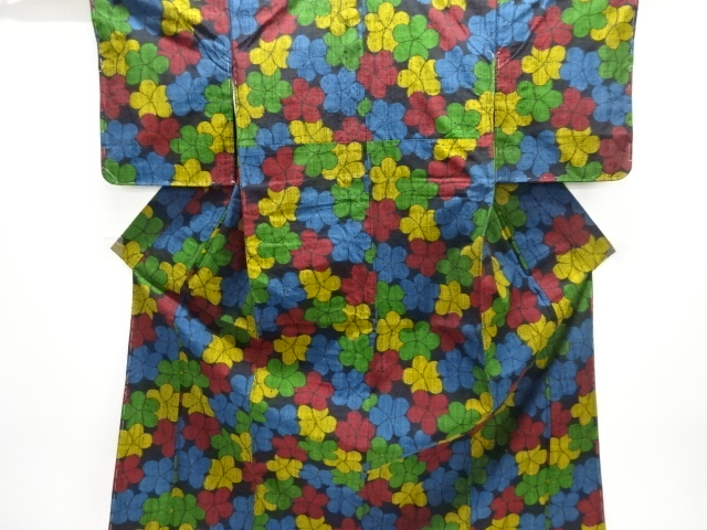 Japanese Kimono / Tsumugi Omeshi Silk